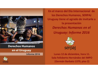 “Derechos Humanos en el Uruguay. Informe 2016”